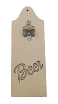 Placa Abridor Beer Laser Metal De Garrafa Parede Mdf