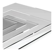 Placa acrilica cristal 30x30 4mm