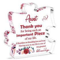 Placa acrílica de tia BDAyption 12x12x1,5 cm Placa decorativa Placa acrílica de tia BDAyption 12x12x1,5 cm Placa decorativa