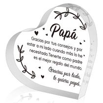 Placa acrílica Yopyame Heart Paperweight 9,7x11 cm