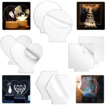 Placa acrilico 2mm transparente para base de luminaria Placa acrilico 2mm transparente para base de luminaria