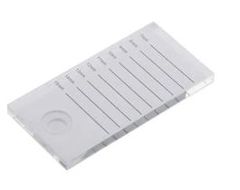 Placa acrilico para cilios e cola