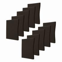 Placa Acústica Lã De Pet 1,20x60x05cm - KIT 10 PEÇAS - 7kg/m³