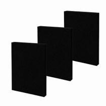 Placa Acústica Lã De Pet 1,20x60x05cm KIT 3 PEÇAS 7kg/m³