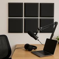 Placa Acústica Lisa Antichamas 3cm Espessura - Espuma Perfilada Isolamento e Tratamento Acústico Placa Acústica Lisa Antichamas 3cm Espessura - Espuma Perfilada Isolamento e Tratamento Acústico