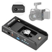 Placa Adaptadora de Bateria NP-F Neewer PS004E Para Cage e Monitores Com Indicadores LED