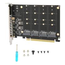 Placa adaptadora Gugxiom PH44 4 portas NVMe para PCIe X16 com acessórios