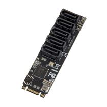 Placa adaptadora IO CREST interna de 5 portas SATA III 6 Gb/s M.2 Placa adaptadora IO CREST interna de 5 portas SATA III 6 Gb/s M.2