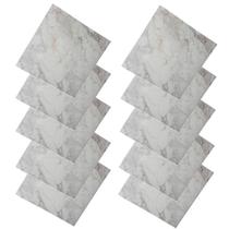Placa Adesiva 3D Marmore Kit 10 uni Autocolante Papel de Parede Decoraçao Obra Reforma Casa Cozinha Banheiro Ambiente