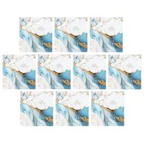 Placa Adesiva 3D Marmore Kit 10 uni Papel de Parede Autocolante Obra Reforma Casa Cozinha Banheiro Ambiente Moderno