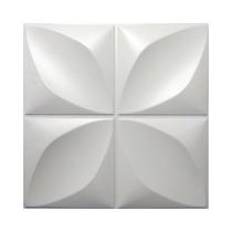 Placa Adesiva 3D Primavera Branco 50 Cm x 50 Cm AutoColante 3M