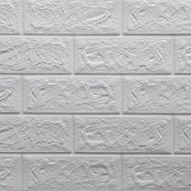 Placa Adesiva 3d Tijolo Branco 70x77cm - Pa035 - Plavidecor Placa Adesiva 3d Tijolo Branco 70x77cm - Pa035 - Plavidecor