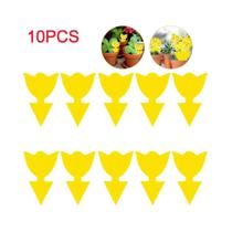 Placa Adesiva Amarela Em Forma De Borboleta E Girassol Para Captura De Insetos, Dupla Face