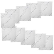 Placa Adesiva Autocolante Marmore Falso Kit 10 Uni Papel Parede Decoraçao Sala Estar Cozinha Banheiro Obra Reforma Casa