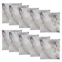 Placa Adesiva Autocolante Papel Parede Kit 10 Uni Marmore Falso Decoraçao Sala Estar Banheiro Cozinha Reforma Obra