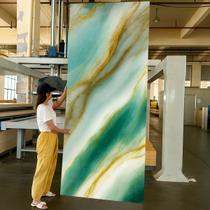 Placa Adesiva em Rolo 3d Marmore De Parede Lavavel 260x120cm