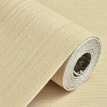 Placa Adesiva Grasscloth Sisal Bege 3D Flexível Impermeável 60x300cm