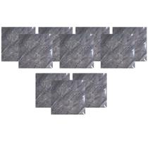 Placa Adesiva Marmore 3D Kit 10 uni Ambiente Moderno Obra Reforma Casa Quarto Sala Cozinha Papel de Parede Autocolante