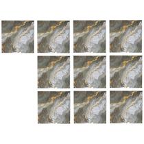 Placa Adesiva Marmore 3D Kit 10 uni Obra Reforma Casa Cozinha Banheiro Quarto Sala Painel Autocolante Papel de Parede