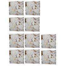 Placa Adesiva Marmore 3D Kit 10 uni Obra Reforma Papel de Parede Autocolante Casa Quarto Sala Cozinha Ambiente Moderno