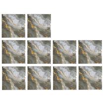 Placa Adesiva Marmore 3D Kit 10 uni Obra Reforma Papel de Parede Autocolante Quarto Sala Cozinha Banheiro Painel