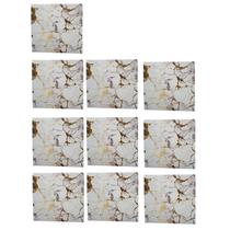 Placa Adesiva Marmore 3D Kit 10 uni Obra Reforma Quarto Sala Cozinha Ambiente Moderno Papel de Parede Autocolante