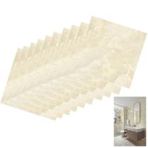 Placa Adesiva Marmore 3D kit 10 uni Papel de Parede Autocolante Casa Banheiro Cozinha Reforma Obra Decoraçao Ambiente