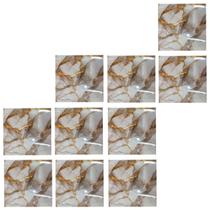 Placa Adesiva Marmore 3D Kit 10 uni Papel de Parede Autocolante Obra Reforma Casa Ambiente Moderno Quarto Sala Cozinha