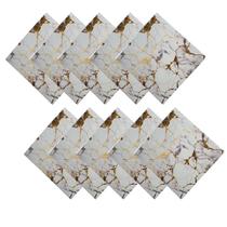 Placa Adesiva Marmore 3D kit 10 uni Papel de Parede Autocolante Obra Reforma Casa Banheiro Cozinha Quarto Sala Ambiente