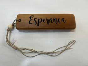 Placa Adorno Pendente Decorativo Madeira Rústica com Palavras Placa Adorno Pendente Decorativo Madeira Rústica com Palavras