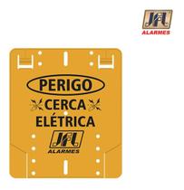 Placa advertência p/ cerca elétrica - jfl