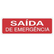 Placa Advertência Saída De Emergência Unidade Placa Advertência Saída De Emergência Unidade