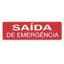 Placa Advertência Saída De Emergência Unidade