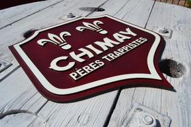 Placa Alto Relevo Chimay Cervejarias Bares 44cm