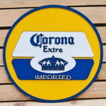 Placa Alto Relevo Corona Imported Cervejas Especias 29 cm - TALHARTE