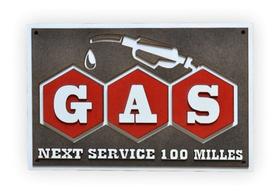 Placa Alto Relevo Gas Next Service 44cm