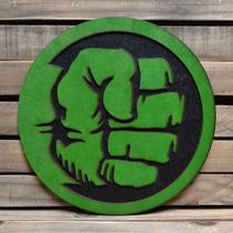 Placa Alto Relevo Hulk Heróis Personagens Decoração 29 cm