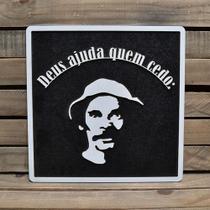 Placa Alto Relevo Madruga Frases Personagens 44cm - TALHARTE