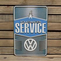 Placa Alto Relevo Volkswagen Service 90cm