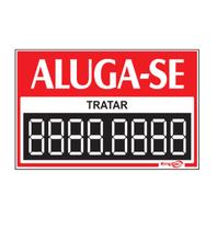 Placa - aluga-se / em ps 30 x 20cm emplac br Placa - aluga-se / em ps 30 x 20cm emplac br