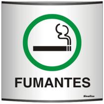 Placa alum.caland.14x14 perm.fumar sinal - 500AJ - SINALIZE Placa alum.caland.14x14 perm.fumar sinal - 500AJ - SINALIZE