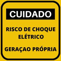Placa Alum. Geração Própria Padrão CPFL 13x13cm Placa Alum. Geração Própria Padrão CPFL 13x13cm