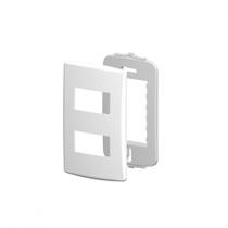 Placa Alumbra Siena 4X2 Branca (2 Modulos Distanciados) 6406 Placa Alumbra Siena 4X2 Branca (2 Modulos Distanciados) 6406