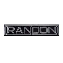 Placa Aluminio Randon Antiga Preta 0,07x90x425mm