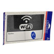 Placa Alumínio Wifi Coloque A Sua Senha Sinalize 16x23cm