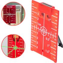 Placa Alvo Nivel Laser Leiser Magnética Ímã Nivelamento Teto Parede Drywall Rodapé Piso Medida Placa Alvo Nivel Laser Leiser Magnética Ímã Nivelamento Teto Parede Drywall Rodapé Piso Medida