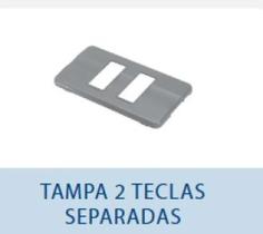 Placa Amanco 2 Teclas Distanciada Eletro Placa Amanco 2 Teclas Distanciada Eletro