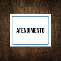 Placa Ambiente Sinalização Setor Atendimento 18X23