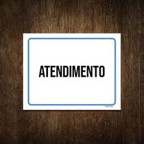 Placa Ambiente Sinalização Setor Atendimento 36X46 - Sinalizo