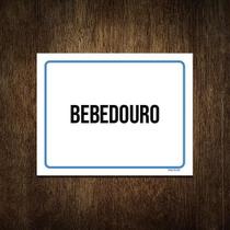 Placa Ambiente Sinalização Setor Bebedouro 18X23